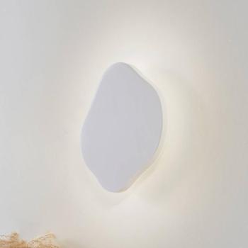 Lindby LED fali világítás Nielson, fehér, gipsz, 30 x 30 cm kép