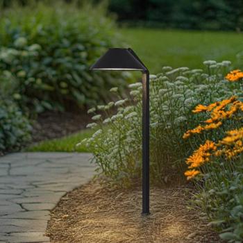 Lindby LED földi tüskés lámpa Capelo, fekete, fém, 77 cm kép