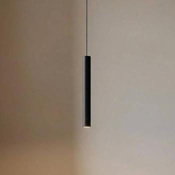 Lindby LED függő világítás Lumaro, fekete, 27 cm, 48 V, dimmelhető kép