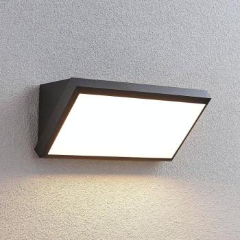 Lindby LED kültéri fali lámpa Abby, szenzoros, IP65, sötétszürke kép