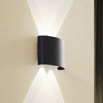 Lindby Ithan LED kültéri fali világítás, 2 izzós, antracit, 12 cm kép