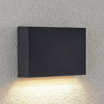 Lindby LED kültéri fali lámpa Jarte, 20 cm, lefelé, szürke, IP65 kép