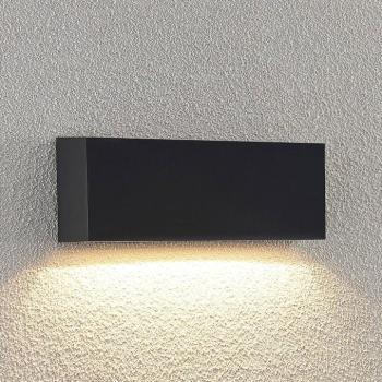 Lindby LED kültéri fali lámpa Jarte, 24 cm, lefelé, szürke, IP65 kép