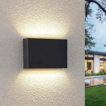 Lindby LED kültéri fali lámpa Jarte, 3 darabos szett, fel/le, IP65 kép
