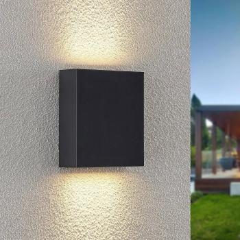 Lindby LED kültéri fali lámpa Ugar, 13cm, antracit, fel/le, fel/le kép