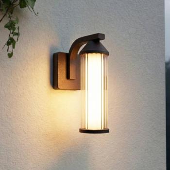 Lindby LED kültéri fali világítás Neravio, rozsdás, magasság 26 cm, IP54 kép