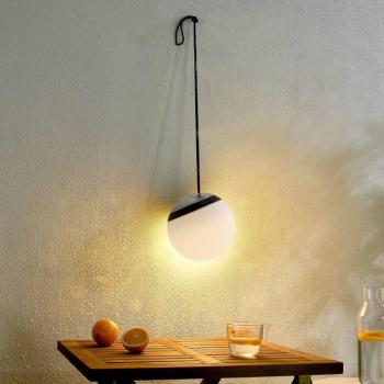 Lindby LED kültéri függőlámpa Eleia, RGBW, 20 cm, újratölthető kép