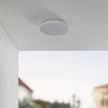 Lindby LED kültéri mennyezeti lámpa Astera, fehér, 3000 K, Ø 33 cm kép