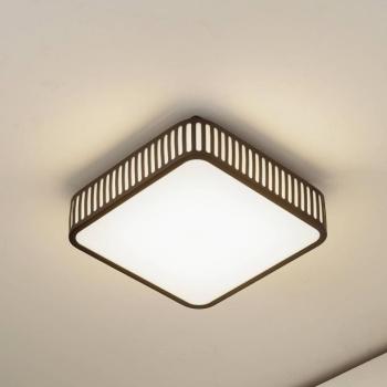 Lindby LED kültéri mennyezeti lámpa Lurinda, 26 cm fekete, IP44 kép