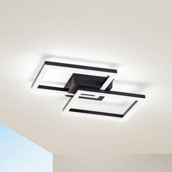 Lindby LED kültéri mennyezeti világítás Finian, 48 cm x 48 cm, CCT dimmelhető kép