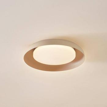 Lindby LED mennyezeti lámpa Florie, bézs, fém, Ø 40 cm kép