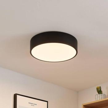 Lindby LED mennyezeti lámpa Simera, Ø 30 cm, fekete, fehér kép