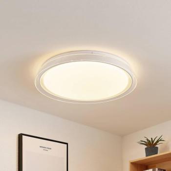 Lindby LED mennyezeti lámpa Sleya Ø 50 cm, fehér, CCT, fényerőszabályzóval kép