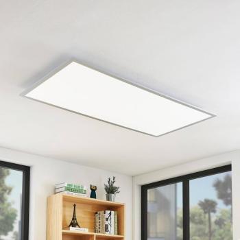Lindby LED mennyezeti lámpa Zento, 120 cm, ezüst, 4000 K kép