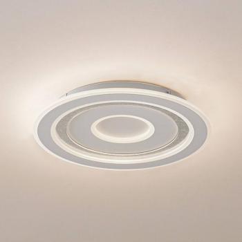 Lindby LED mennyezeti világítás Lorvik, Ø 40 cm, fehér, CCT, dimmelhető kép