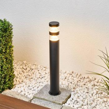 Lindby LED ösvény lámpa Lanea, 60 cm, fekete, rozsdamentes acél, IP44 kép