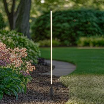 Lindby LED ösvény világítás Neano, 120 cm, fekete, fém, IP65 kép