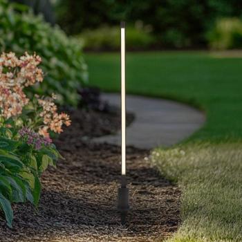 Lindby LED ösvény világítás Neano, 80 cm, fekete, fém, IP65 kép