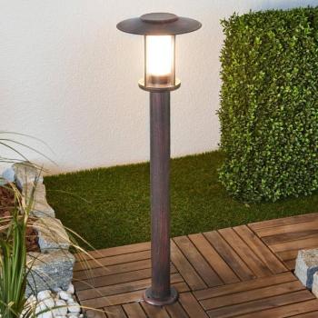 Lindby LED ösvény világítás Pavlos, 76 cm, rozsdás színű, rozsdamentes acél kép