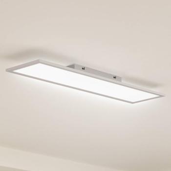 Lindby Enhife LED panel, fehér, 80 x 20 cm, fém, 4 000 K kép