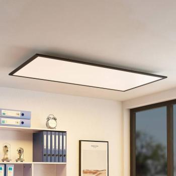 Lindby LED panel Nelios, 120 x 60 cm, 4000K, fekete, fém kép
