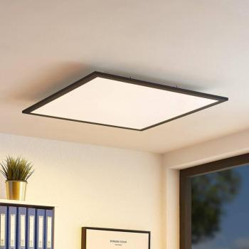 Lindby LED panel Nelios, 62 x 62 cm, CCT, fekete, fém kép