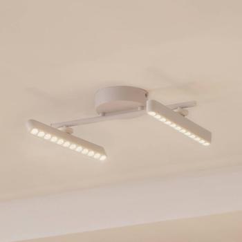 Lindby LED reflektor Eldrin, fehér, 2-fényű, fénypontok kép