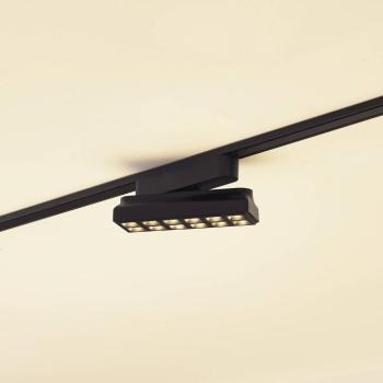 Lindby LED szalag 48 V Lumaro, fekete, 12 pont, dimmelhető kép