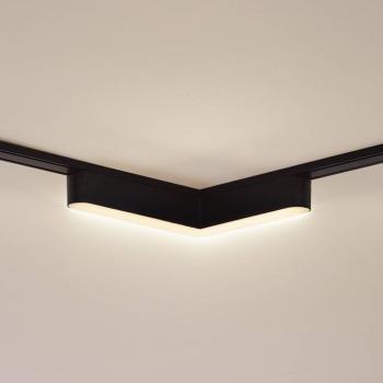 Lindby LED szalag 48V Lumaro, fekete, L-alakú, dimmelhető kép