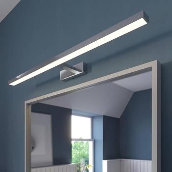 Lindby LED tükörvilágítás Jukka, 90 cm, króm, fém, IP44 kép