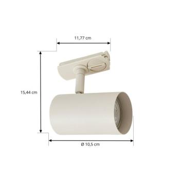 Lindby Linaro sínes spotlámpa, GU10, Ø 6 cm, bézs, 1-fázisú kép