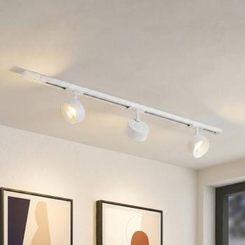 Lindby Linaro sínrendszer, átmérő 9,5 cm, 3 izzós, LED, fehér kép