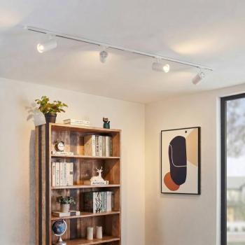 Lindby Linaro sínrendszer, Ø 7 cm, 4 izzós, LED, fehér, CCT kép