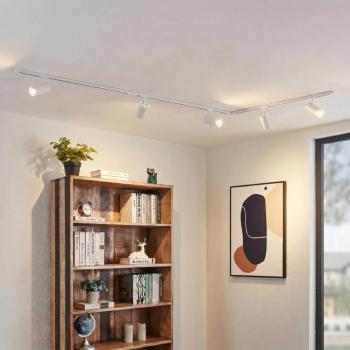 Lindby Linaro sínrendszer, Ø 7 cm, 5 izzós, LED, fehér, CCT kép