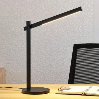 Lindby Loretta LED-es asztali lámpa, 43 cm, fekete, CCT kép