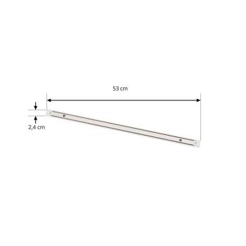 Lindby Lumaro áramvezető sín, fehér, alumínium, hossza 53 cm kép