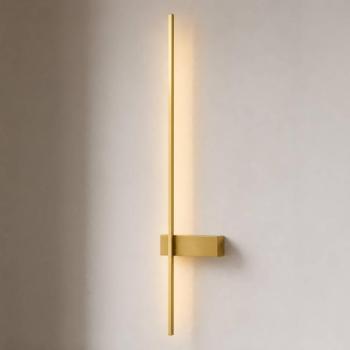 Lindby Natsumi LED fali világítás, sárgaréz, alumínium, 90 cm
