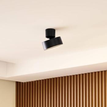 Lindby Nivoria LED-es spotlámpa, Ø 14 cm, fekete, forgatható kép
