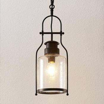 Lindby Rozalie függőlámpa, fekete, fém, lámpa, 21cm kép