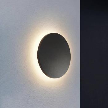 Lindby Selinel LED kültéri falilámpa, fekete, 23 cm, házszám kép