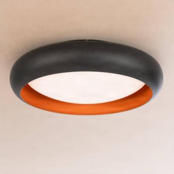 Lindby Serava LED mennyezeti lámpa, fekete, Ø 60 cm, dimmelhető
