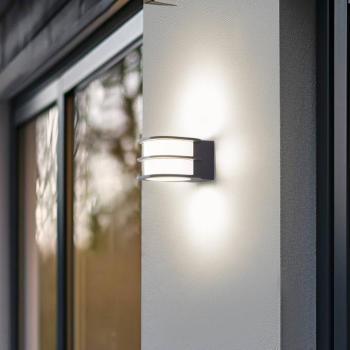 Lindby Smart Fyra LED kültéri fali világítás, kerek, CCT, RGB, Tuya kép