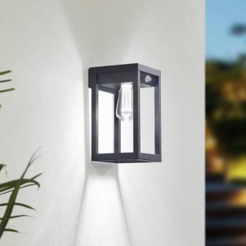 Lindby Smart LED-es napelemes fali lámpa Enea, érzékelő, CCT, RGB, Tuya kép