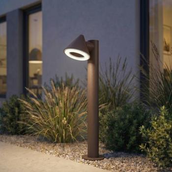 Lindby Soran LED ösvény világítás, barna, 60 cm, fém, IP44 kép