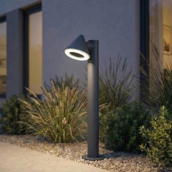 Lindby Soran LED ösvény világítás, fekete, 60 cm, fém, IP44 kép