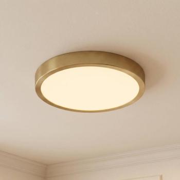 Lindby Sorela LED mennyezeti világítás, 24 cm átmérőjű, arany színű, dimmelhető kép