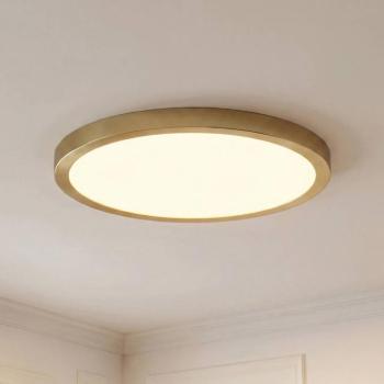 Lindby Sorela LED mennyezeti világítás, 40 cm átmérőjű, arany színű, dimmelhető kép