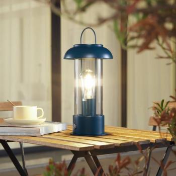 Lindby Yvette LED tölthető asztali világítás, kék, IP44, érintéses kép