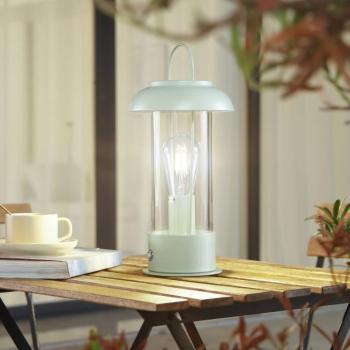 Lindby Yvette LED tölthető asztali világítás, zöld, IP44, érintéses kép