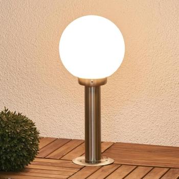 Lindby Vedran talapzati világítás, magasság 45 cm, PMMA, rozsdamentes acél kép